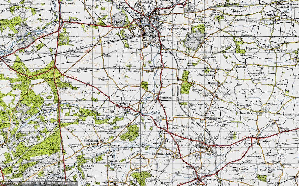 Old Map of Gamston, 1947 in 1947