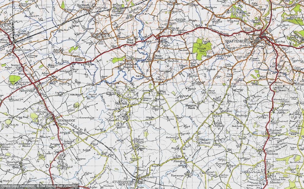 Old Map of Gannetts, 1945 in 1945