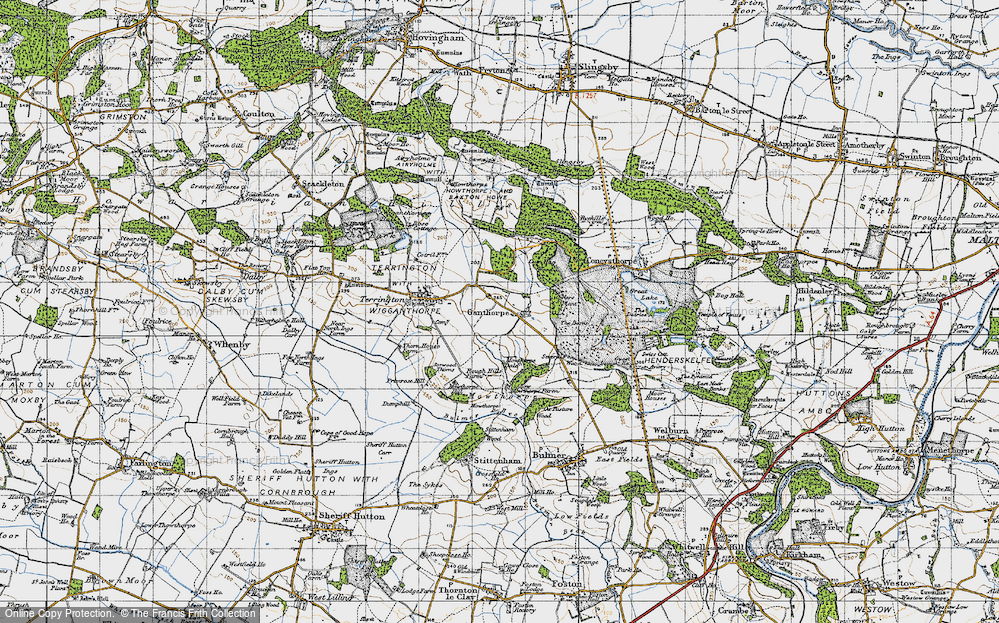 Old Map of Ganthorpe, 1947 in 1947