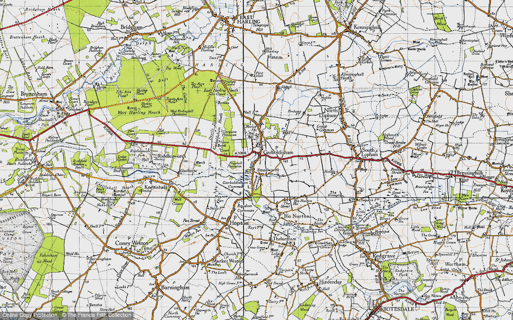 Old Map of Garboldisham, 1946 in 1946