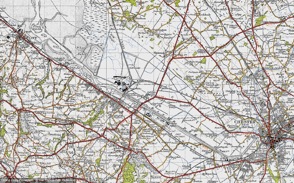 Old Map of Garden City, 1947 in 1947
