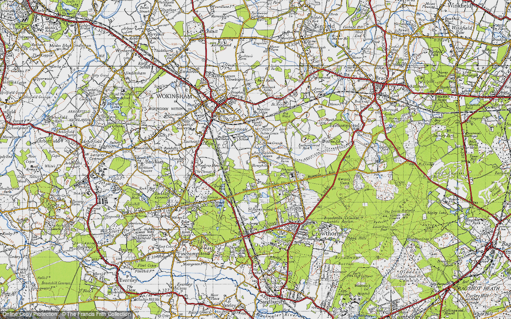 Old Map of Gardeners Green, 1940 in 1940