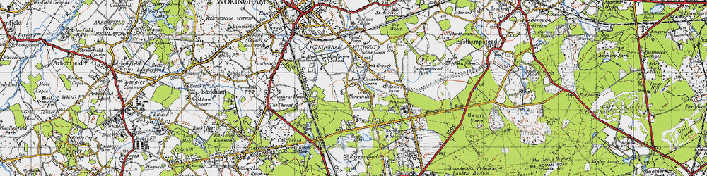 Old map of Gardeners Green in 1940