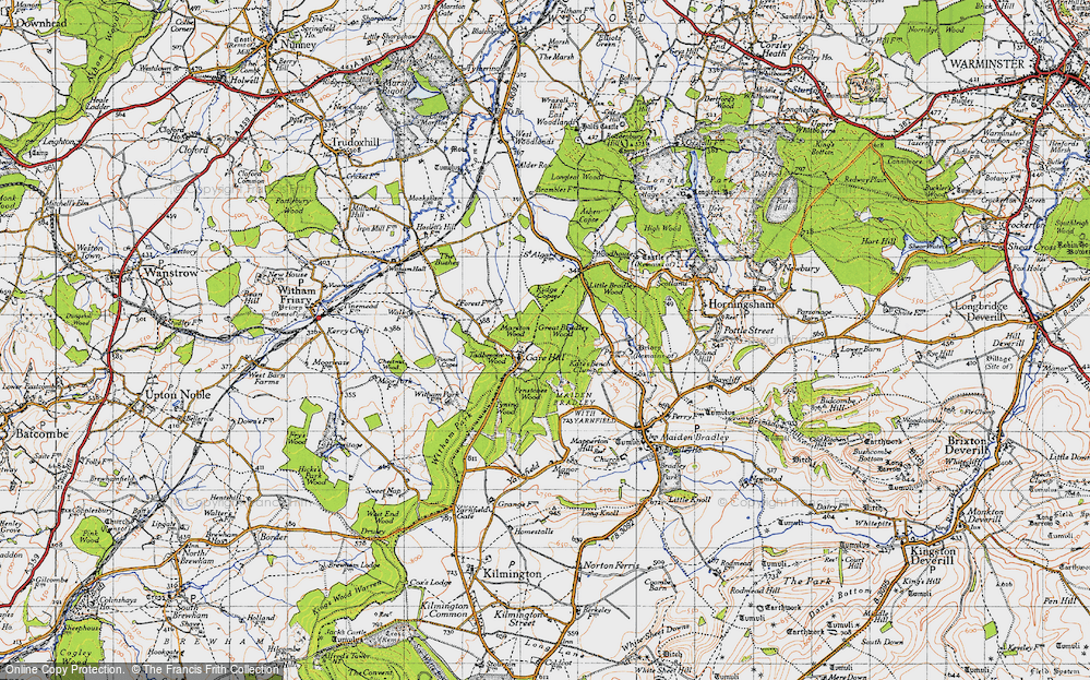 Old Map of Gare Hill, 1946 in 1946