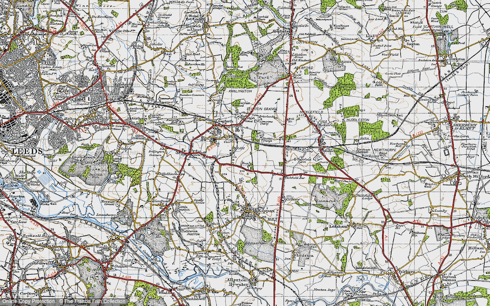 Old Map of Garforth, 1947 in 1947