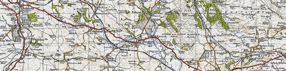 Old map of Gargrave in 1947
