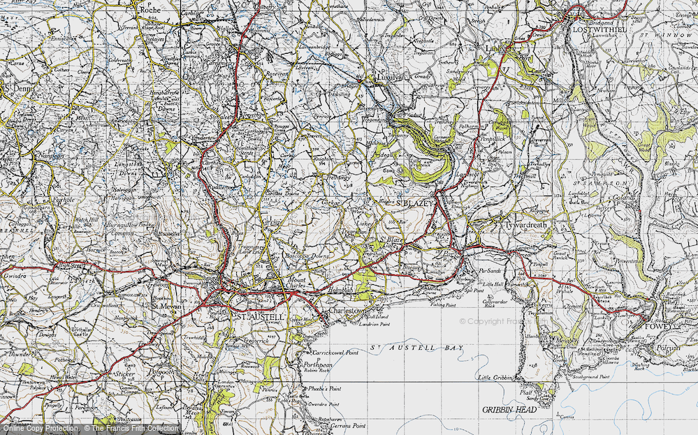 Old Map of Garker, 1946 in 1946