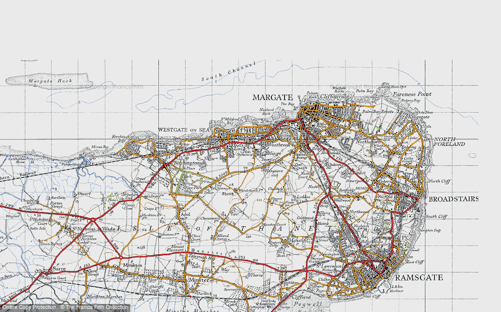 Old Map of Garlinge, 1947 in 1947