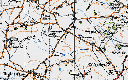 Old map of Garmelow in 1946