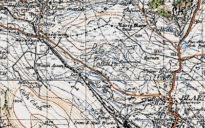 Old map of Garn-yr-erw in 1947