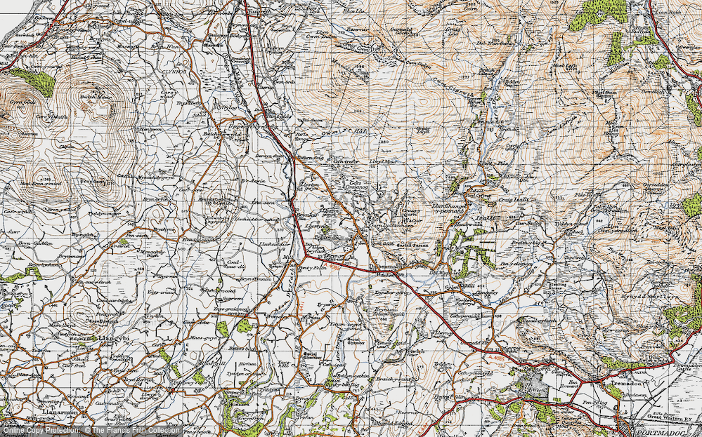 Old Map of Garndolbenmaen, 1947 in 1947