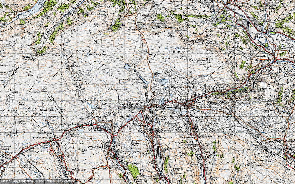 Old Map of Garnlydan, 1947 in 1947