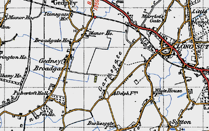 Old map of Garnsgate in 1946