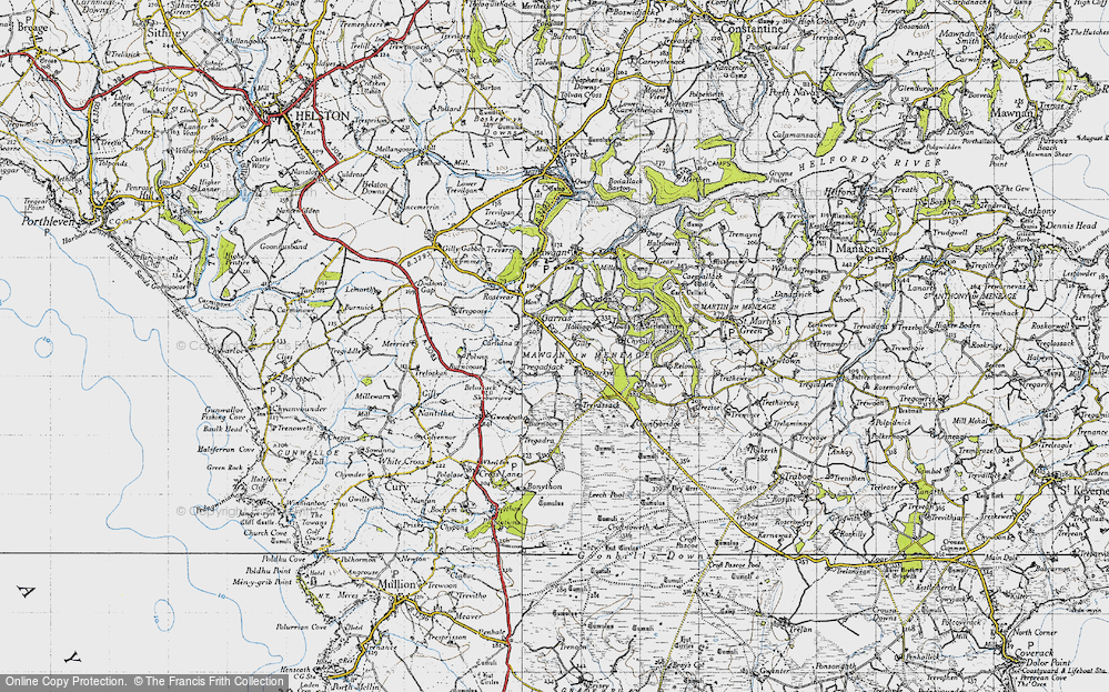 Old Map of Garras, 1946 in 1946
