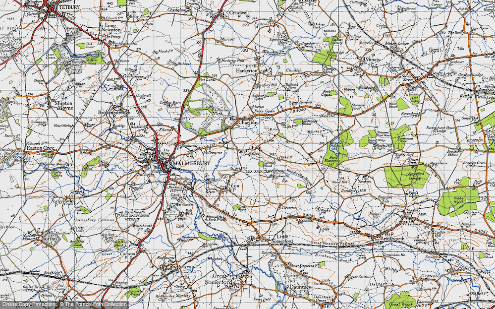Old Map of Garsdon, 1947 in 1947