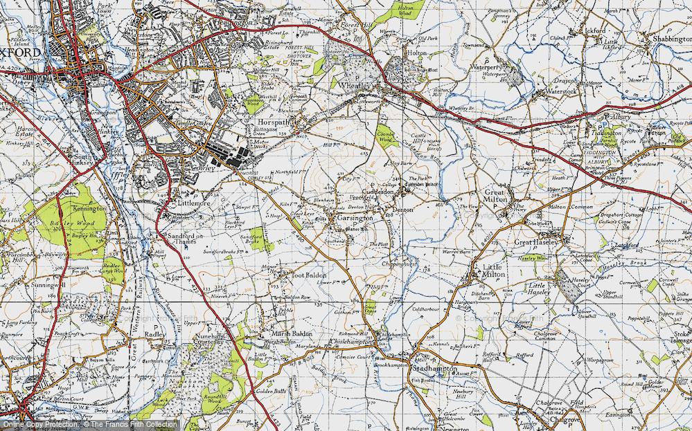 Old Map of Garsington, 1947 in 1947