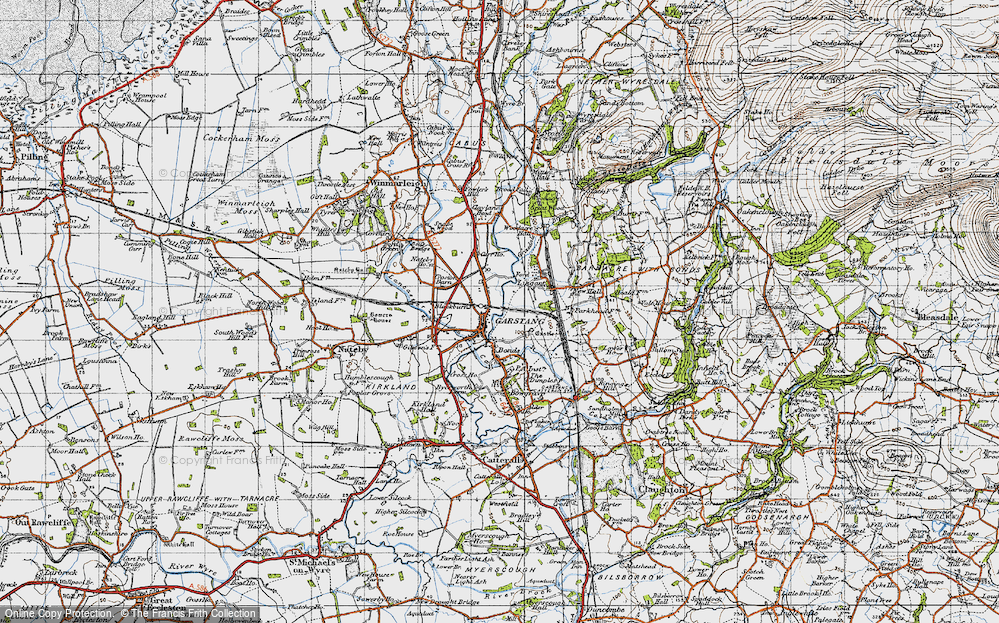 Old Map of Garstang, 1947 in 1947