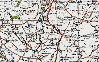 Old map of Barnsdale in 1947