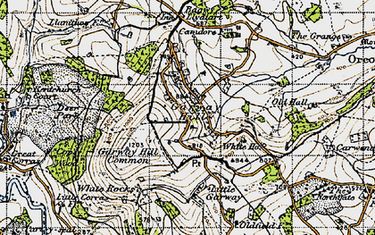 Old map of Garway Hill in 1947