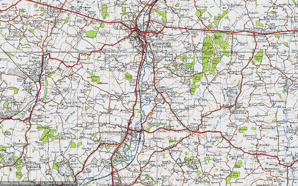 Old Map of Gaston Green, 1946 in 1946