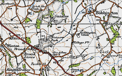 Old map of Bobbington Hall in 1946