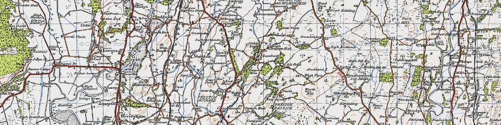 Old map of Bracken Hall in 1947