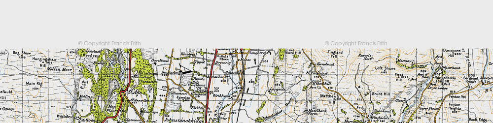 Old map of Langside in 1947