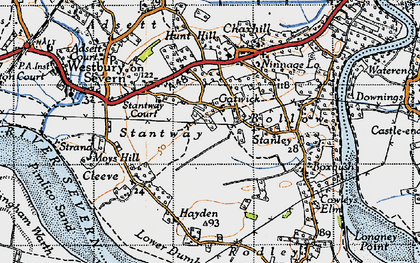 Old map of Bollow in 1946
