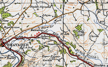 Old map of Gaufron in 1947