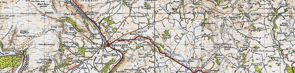 Old map of Berthabley in 1947