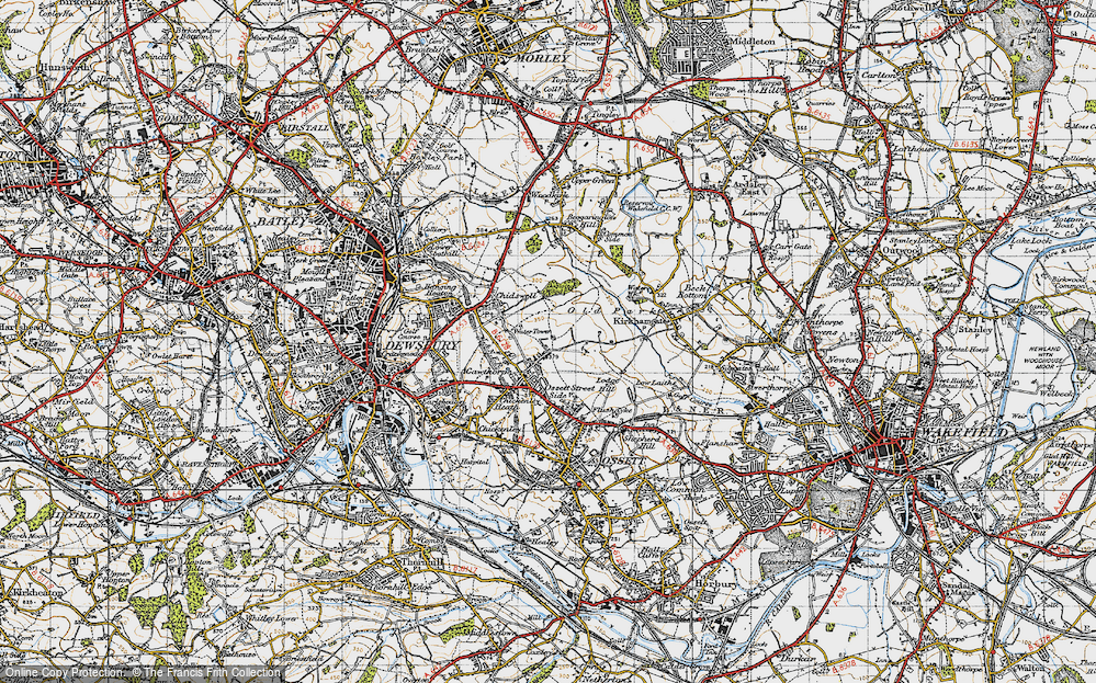 Old Map of Gawthorpe, 1947 in 1947