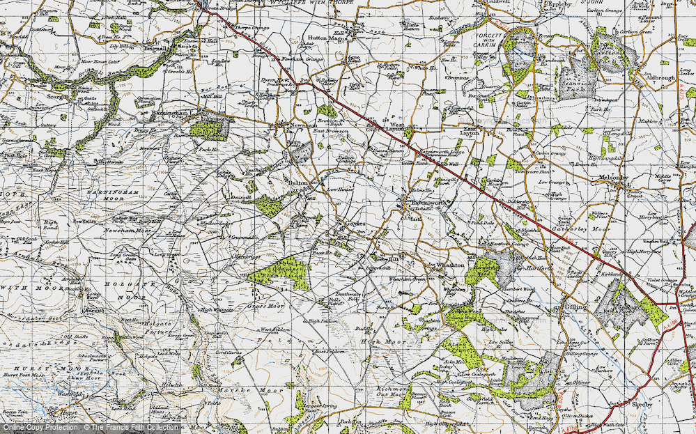Old Map of Gayles, 1947 in 1947
