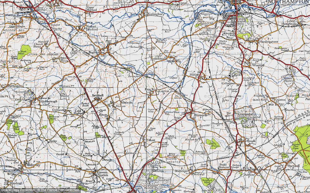 Old Map of Gayton, 1946 in 1946