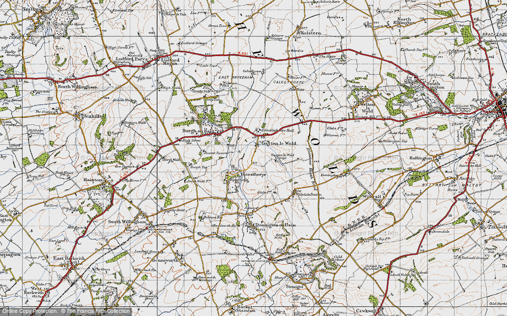 Old Maps Of Lincolnshire Wolds Lincolnshire Francis Frith   Gayton Le Wold 1946 Npo712540 