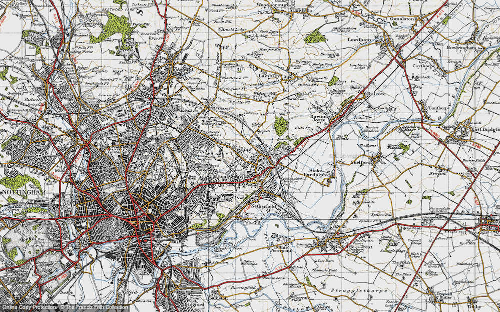 Old Map of Gedling, 1946 in 1946