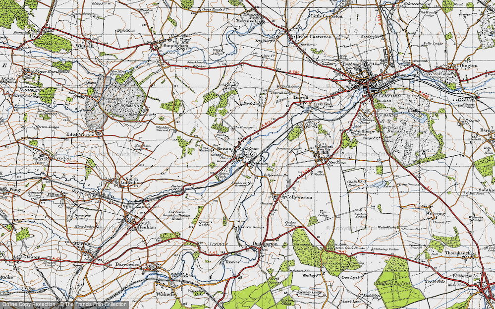 Old Map of Geeston, 1946 in 1946