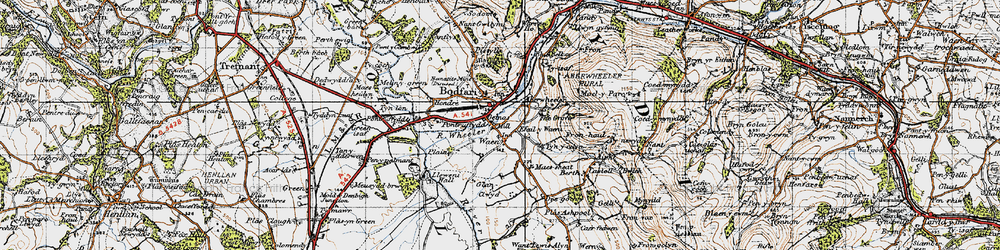 Old map of Geinas in 1947