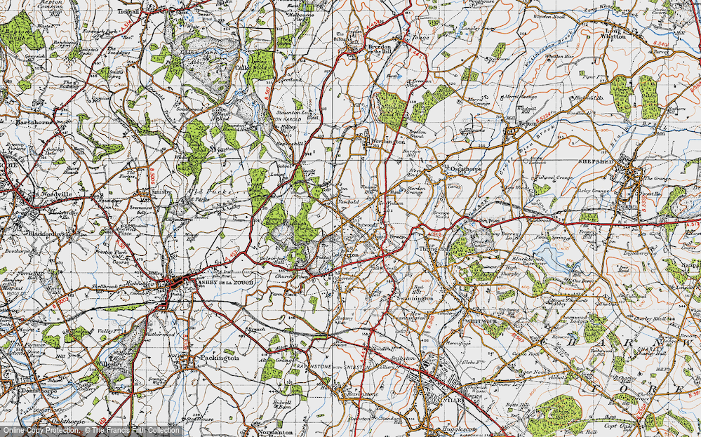 Old Map of Gelsmoor, 1946 in 1946