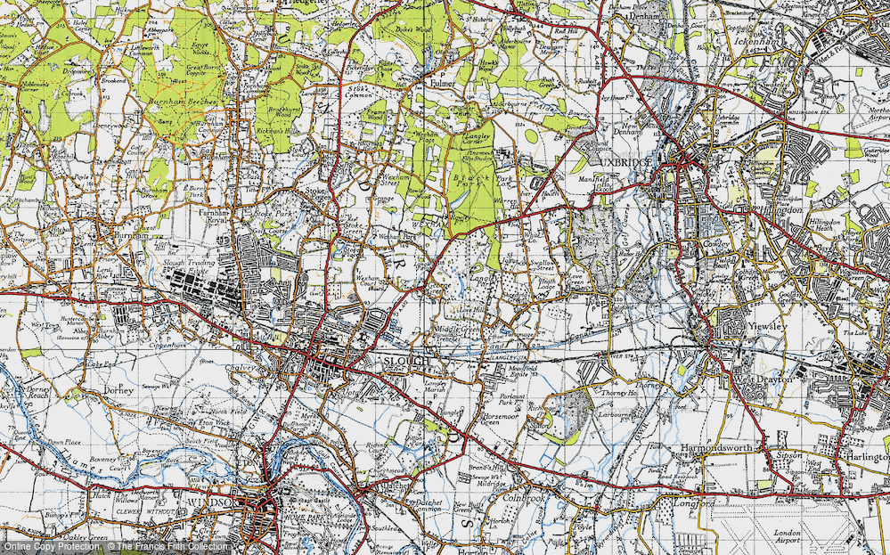 Old Map of George Green, 1945 in 1945