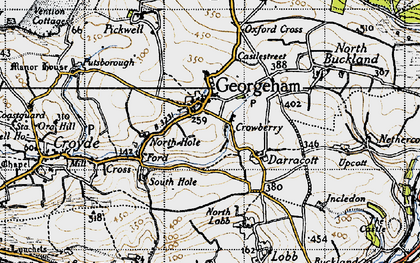 Old map of Georgeham in 1946