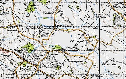 Old map of Gerrard's Bromley in 1946