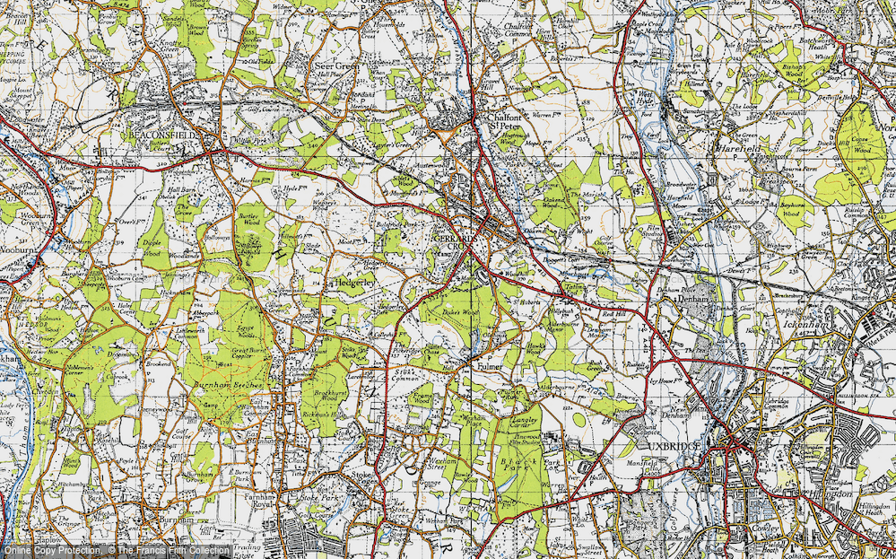 Old Map of Gerrards Cross, 1945 in 1945