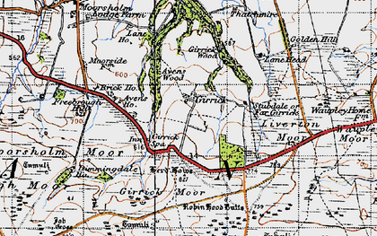 Old map of Gerrick in 1947