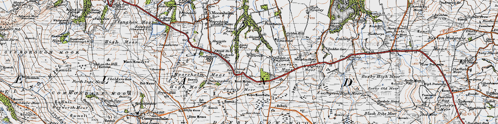 Old map of Gerrick in 1947