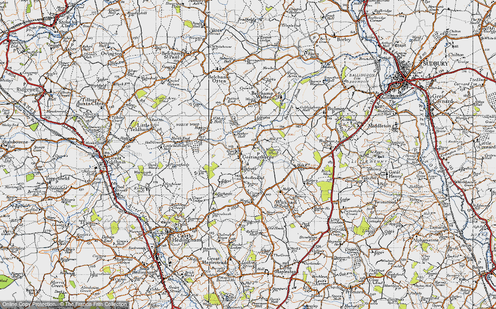 Old Map of Gestingthorpe, 1946 in 1946