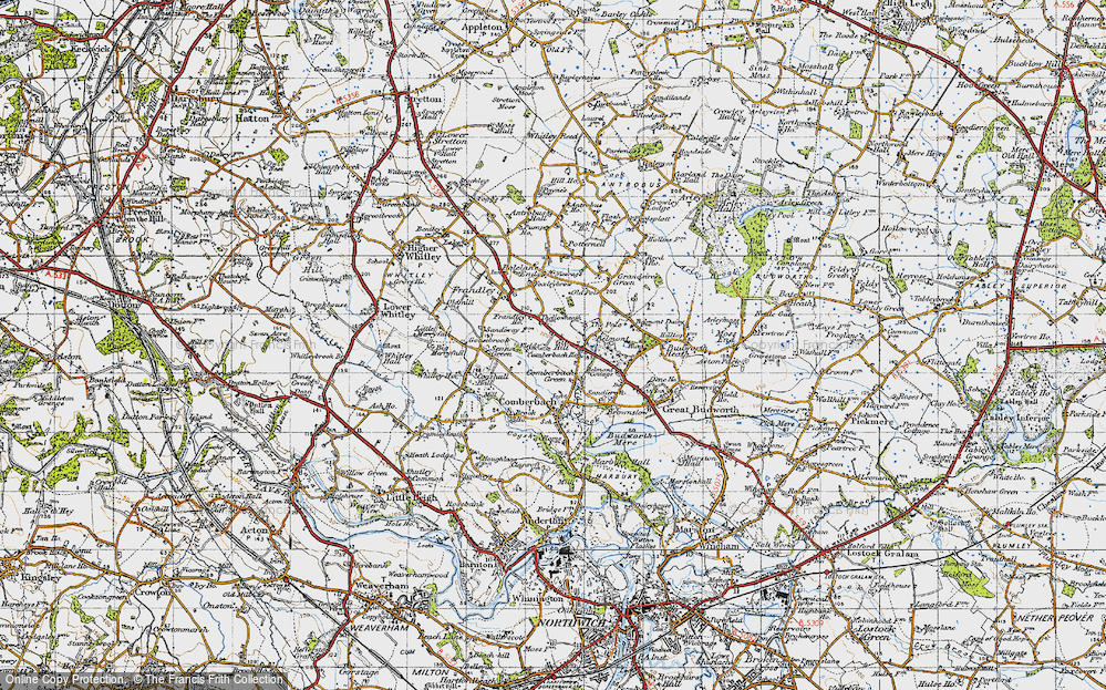 Old Map of Gibb Hill, 1947 in 1947