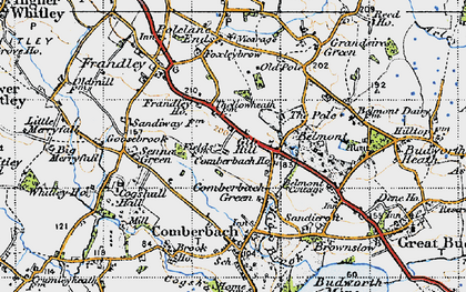 Old map of Gibb Hill in 1947