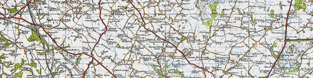 Old map of Gibb Hill in 1947
