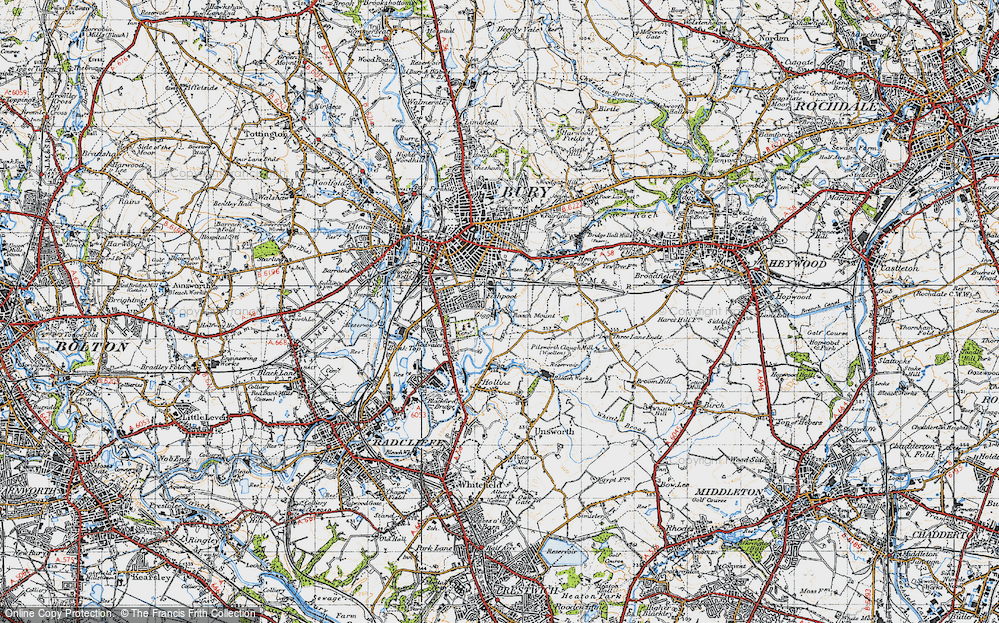 Old Map of Gigg, 1947 in 1947
