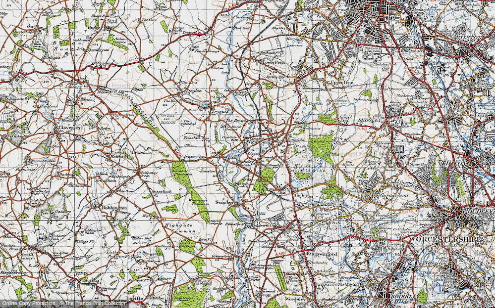 Old Map of Giggetty, 1946 in 1946
